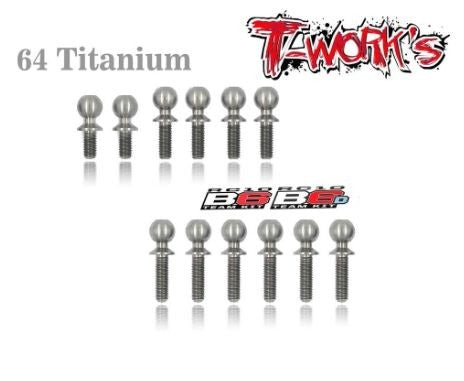 TP-064 64 Titanium Ball End set For Team Associated RC10 B6/B6D