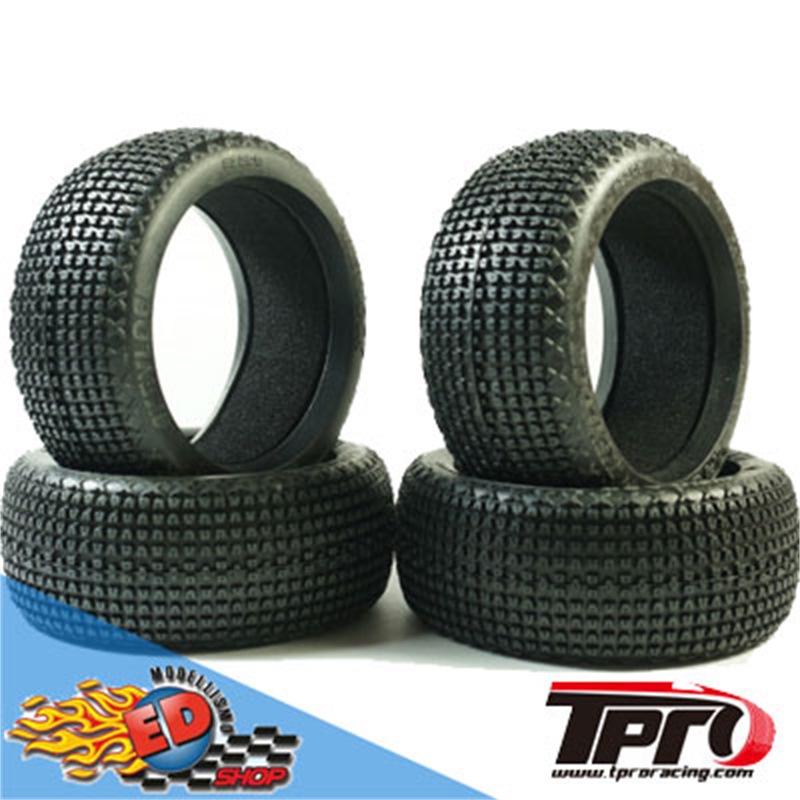 TPRO KEYLOCK SOFT T2 - Treno Gomme 1/8 Off-Road con inserti (4) - [TP3305XR02T2]