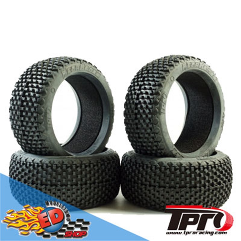 TPRO MEGABLOCK ULTRA SOFT T5 - Treno Gomme 1/8 Off-Road con inserti (4) - [TP3307XR02T5]
