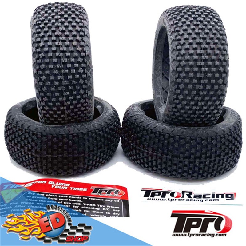 TPRO 1/8 OffRoad Racing Tire MEGABLOCK - ZR Medium T2 (4) - [TP3307ZR01T2]