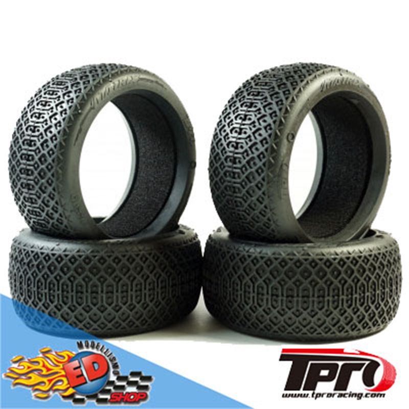 TPRO MATRIX SUPER SOFT T4 - Treno Gomme 1/8 Off-Road con inserti (4) - [TP3310XR02T4]
