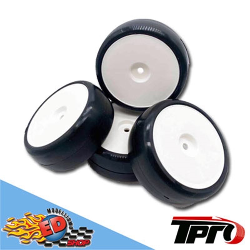 TPRO 1/10 TC Racing Tire Premounted "High Grip" (4) - [TP440236WH]