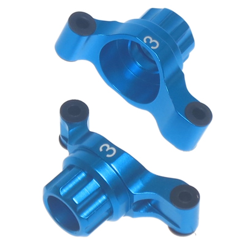 Yeah Racing fuselli posteriori 3 gradi convergenza in alluminio BLU x Tamiya TT-02 (2) - [TT02-007-3BU]