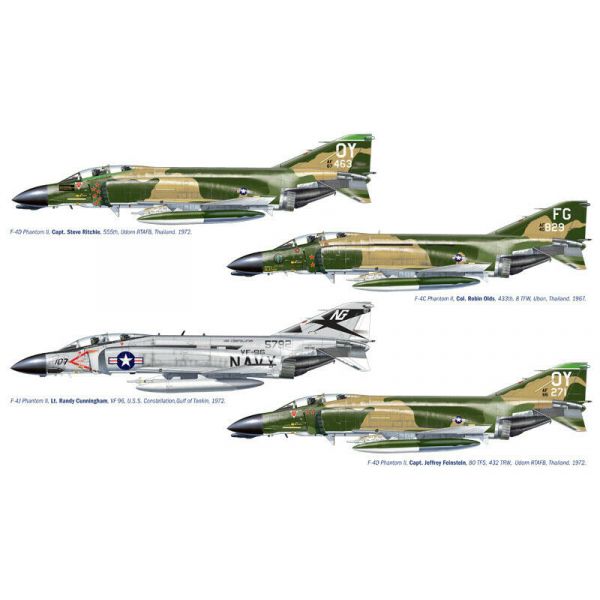 Italeri - F4 C/d/j Phantom Aces 1:72 (Ita1373s)