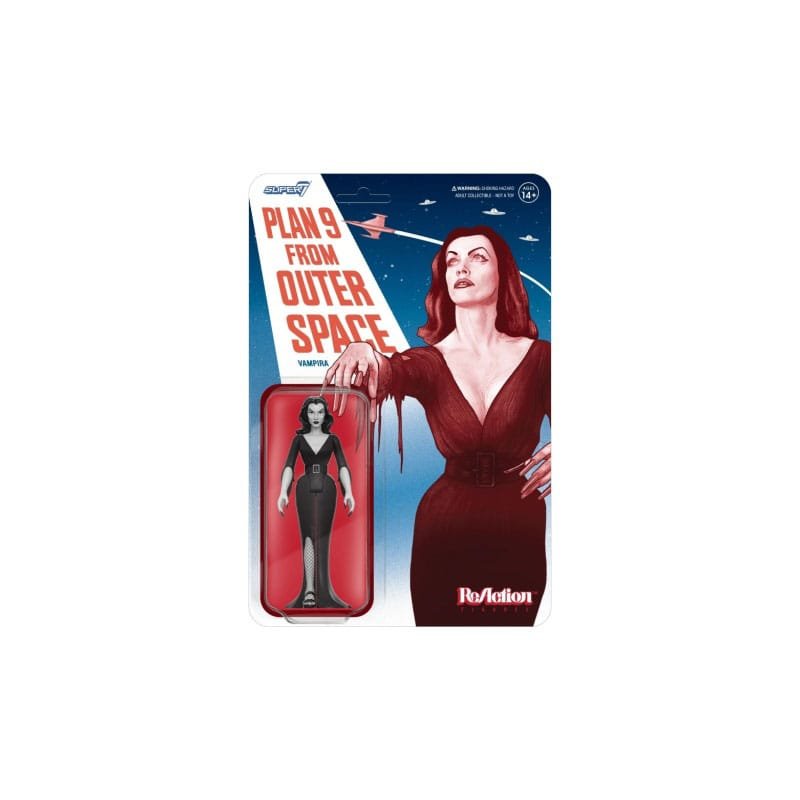 Vampira ReAction Action Figure Wave 01 Vampira Plan 9 Grayscale 10 cm