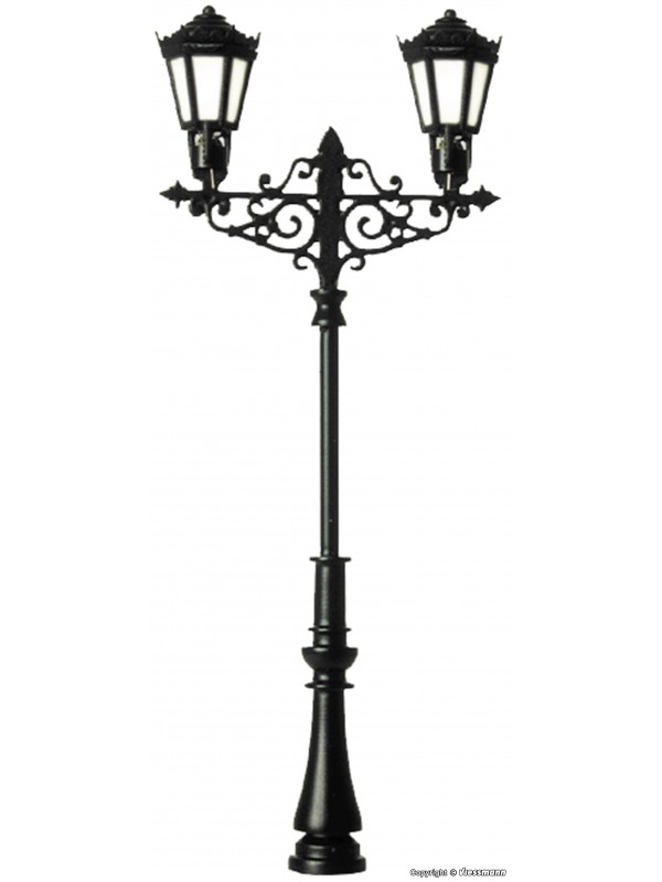 VIESSMANN 6397 Scala HO Lampione stradale a 2 luci stile antico mm. 55