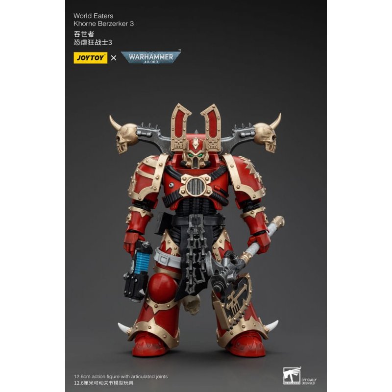 Warhammer 40k Action Figure 1/18 World Eaters Khorne Berzerker 3 13 cm