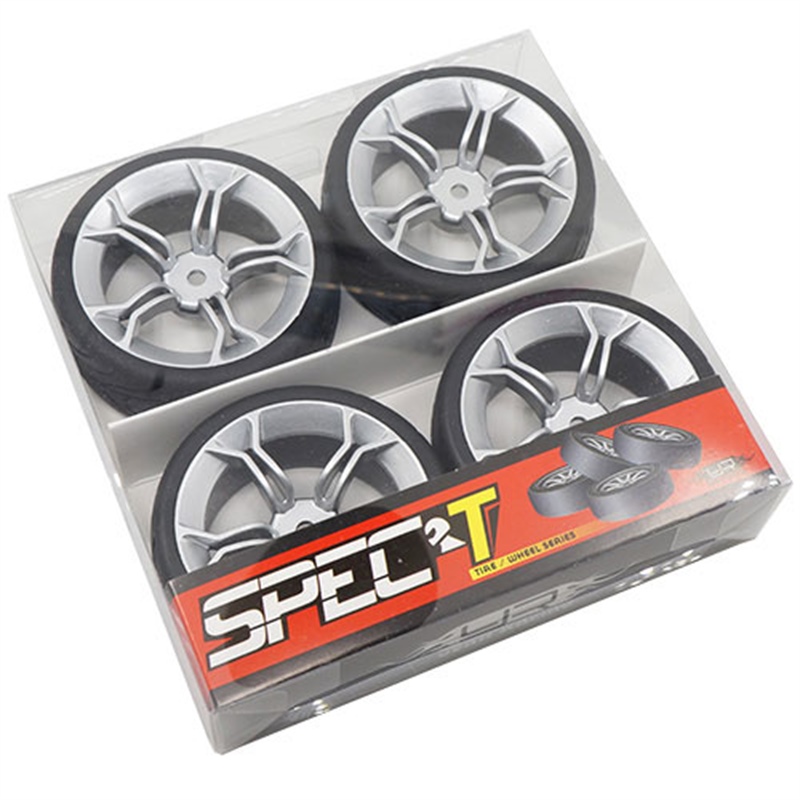 Yeah Racing Spec T MS gomme in lattice Touring scolpite offset +3 con cerchio a 5 raggi Silver - [WL-0104]