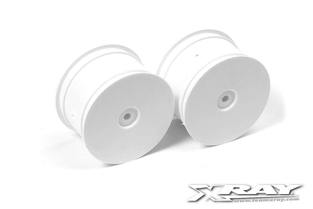 XRay Ruote bianche Buggy 1/10 Aerodisco posteriore 14mm XB4 (x2) 369911