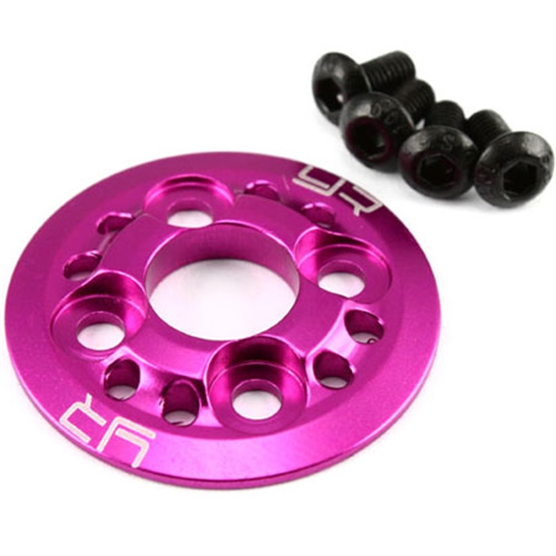 Yeah Racing ghiera bloccaggio corona in alluminio FUCSIA per automodelli 1/10 elettrici - [YA-0304PK]