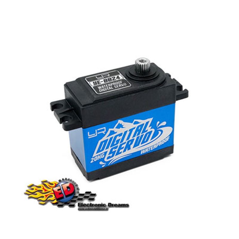 Yeah Racing Servocomando x Crawler/Scale 1/10 - 1/8 20KG Waterproof/Ingranaggi in metallo - BLU - [YE-0024BU]