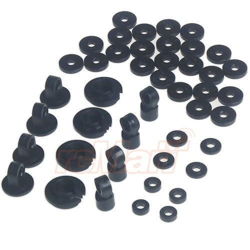 Yeah Racing Damper Pistion Head End Spring Cup Parts Set For Shock-Gear #DSG-PA