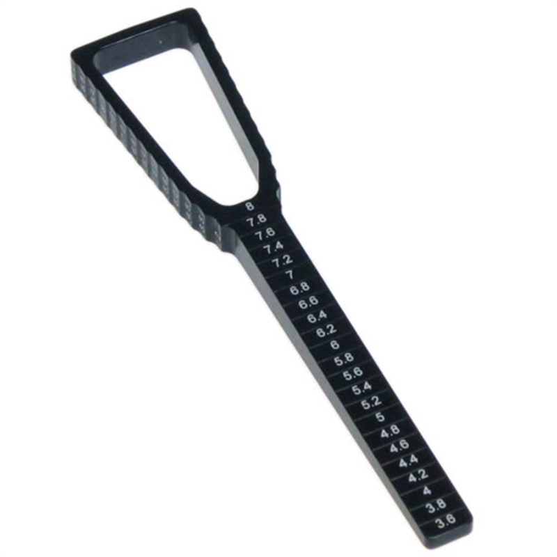 Yeah Racing scalimetro con incrementi da 0.2mm e misuratore altezza NERO - [YT-0068BK]