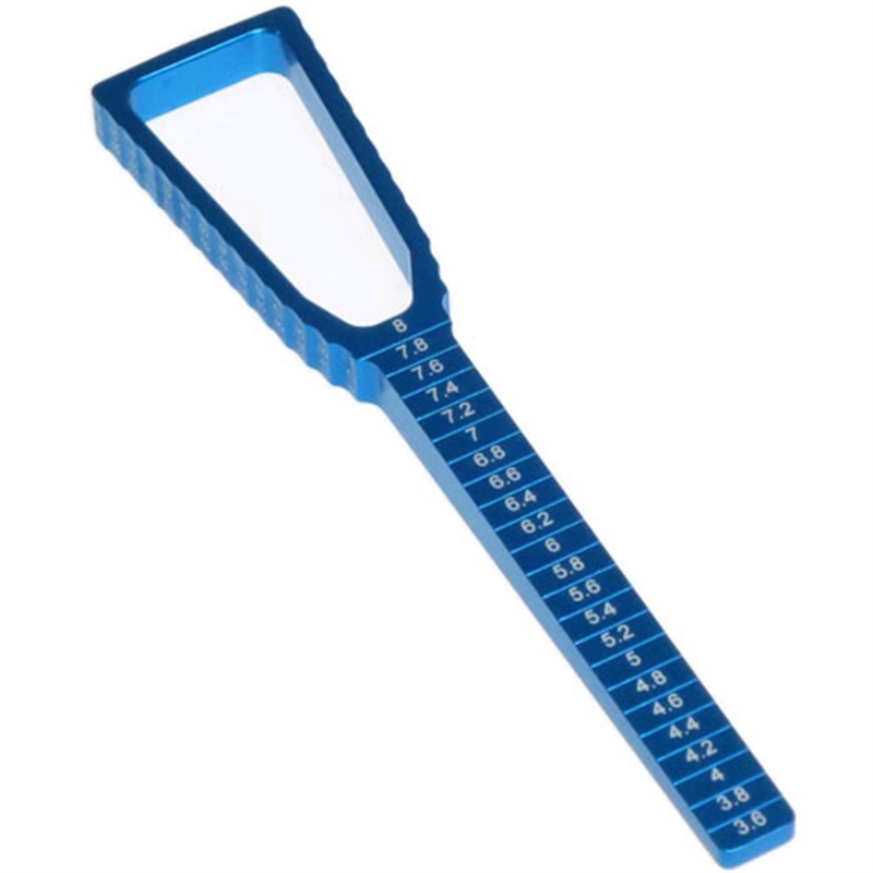 Yeah Racing scalimetro con incrementi da 0.2mm e misuratore altezza BLU - [YT-0068BU]