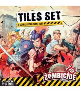 Zombicide - Seconda Edizione: Set di Tile Espansione con 9 Plance Doppia Faccia per Giochi Solitari e Strategici - Asmodee